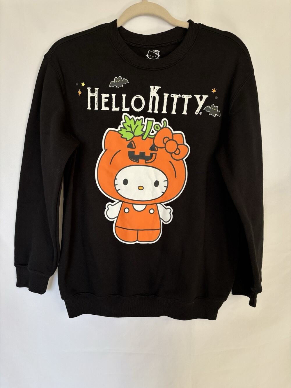 Sanrio Hello Kitty Pumpkin Halloween Womens XS Sweatshirt Preowned